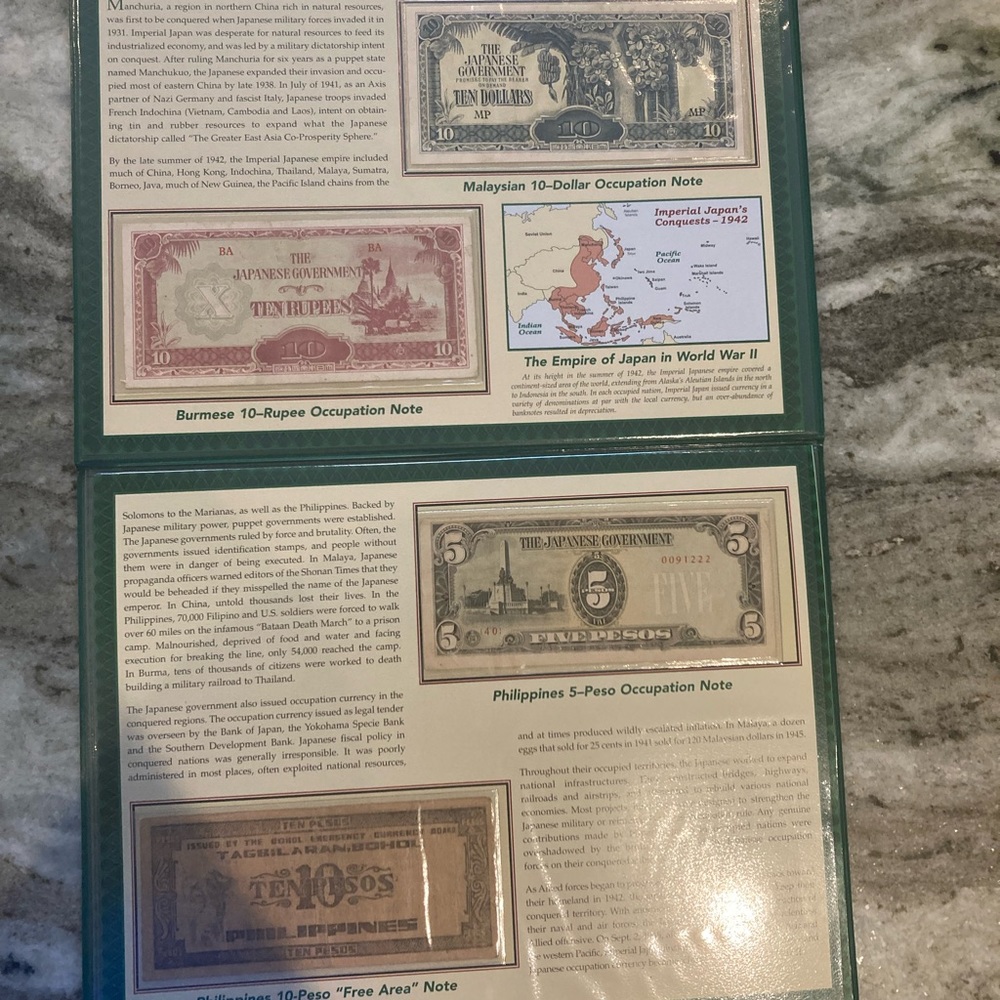 WORLD WAR 2 OCCUPIED PAPER CURRENCY.